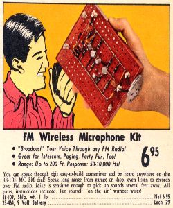 Radio Shack FM Wireless Mic Kit 1969