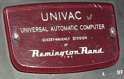 Univac Control Panel